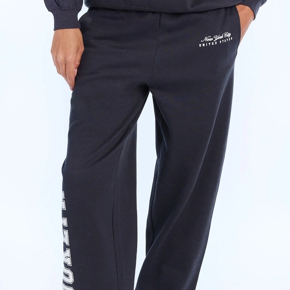 Aero Black Oversized Joggers